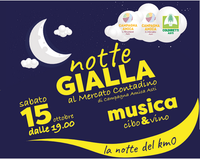 In arrivo la 'Notte Gialla' al Mercato Contadino di Campagna Amica Asti