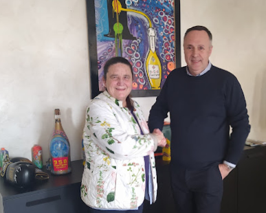 La dirigente Matelda Lupori con Gianfranco Santero