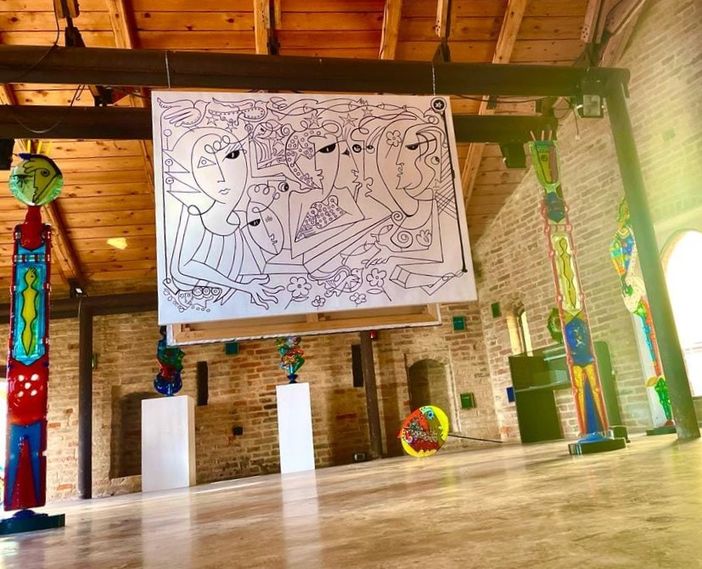 La mostra di Silvio Vigliaturo alla Casa dell'Artista La mostra di Silvio Vigliaturo alla Casa dell'Artista