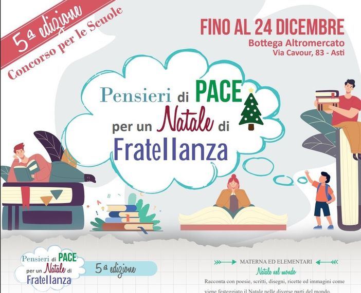 Quinta edizione per il concorso “Pensieri di PACE per un Natale di Fratellanza”