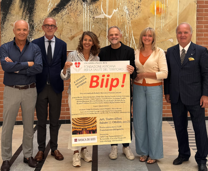 La Friends Company torna in scena con "Biip" per sostenere le strutture sanitarie astigiane