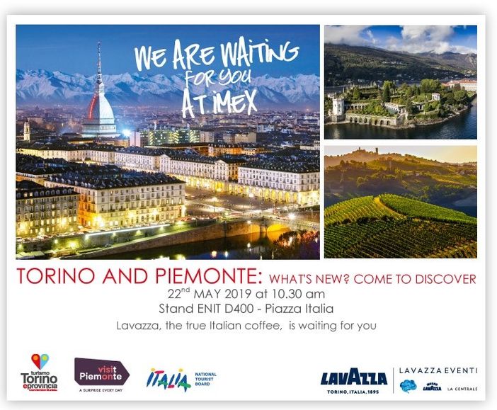 Turismo: Torino e il Piemonte protagonisti all'IMEX 2019 di Francoforte