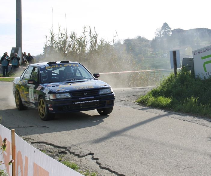 La Subaru dell'equipaggio Franco-Aivano (Foto Trinchero)