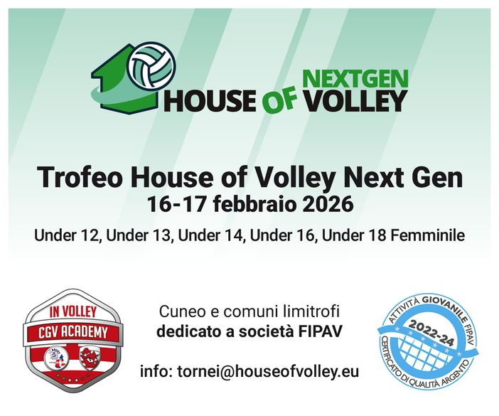 Al via la 1ª edizione di “House of Volley NextGen”:  ospite internazionale il Barça