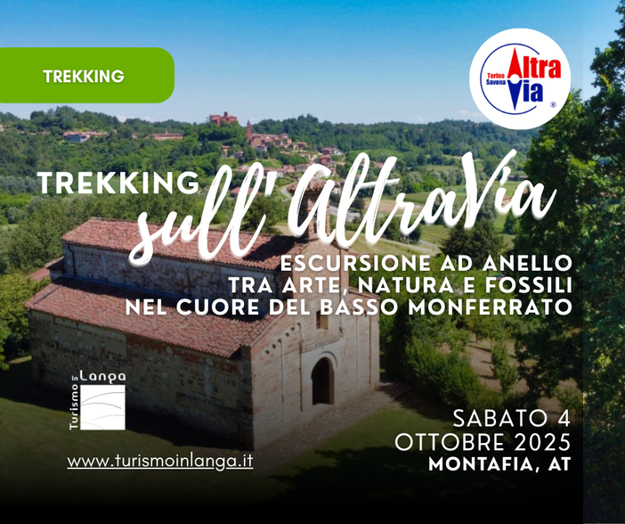 Trekking ad anello sull'AltraVia: un'escursione di 21km tra natura e storia nel cuore dell'Astigiano Trekking ad anello sull'AltraVia: un'escursione di 21km tra natura e storia nel cuore dell'Astigiano
