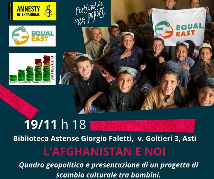 "Ponti di colori", uno scambio culturale tra le scuole di Asti e l'Afghanistan