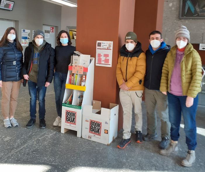 Inaugurazione punto raccolta libri a Palazzo Mandela