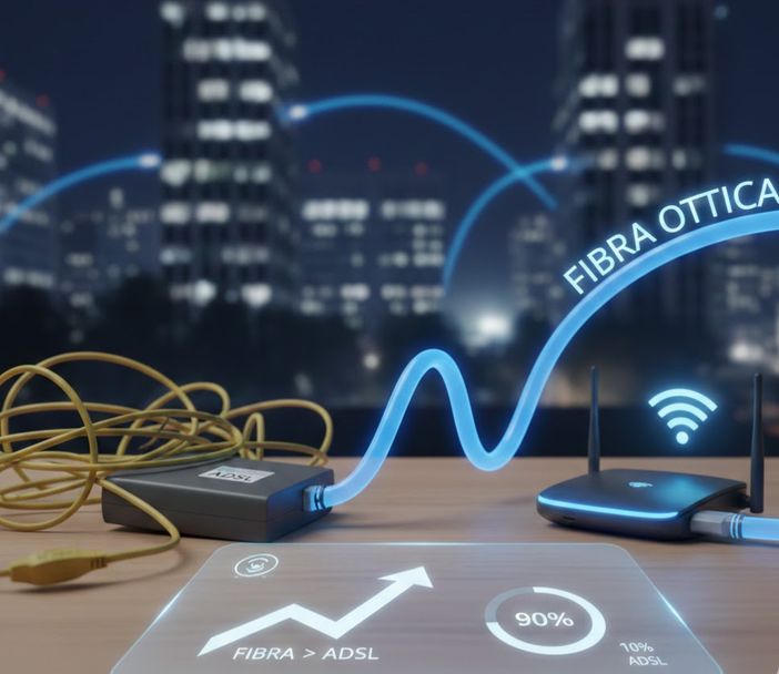Addio Adsl: gli italiani scelgono la fibra per risparmiare Addio Adsl: gli italiani scelgono la fibra per risparmiare