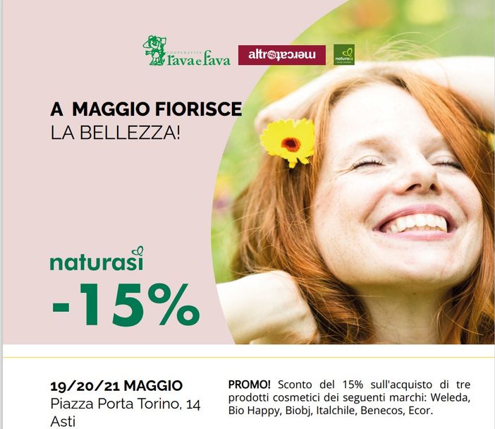 A maggio fiorisce la bellezza con il NaturaSì di Asti