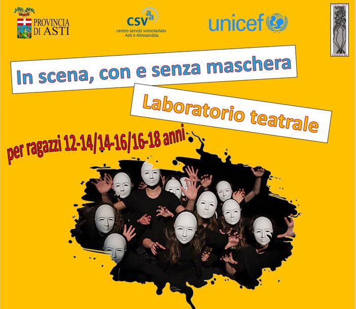 Un corso dell'Unicef di Asti dedicato ai giovani, dove le tecniche teatrali diventano veicolo di interazione