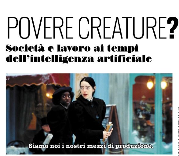 "Povere creature: società e lavoro ai tempi dell'intelligenza artificiale" alla Casa del popolo di Asti "Povere creature: società e lavoro ai tempi dell'intelligenza artificiale" alla Casa del popolo di Asti