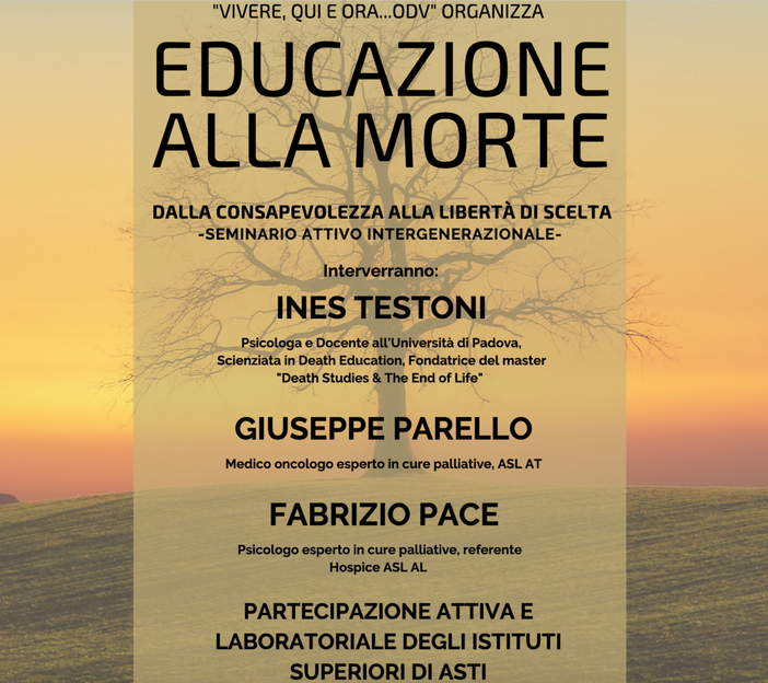 Sabato 4 febbraio ad Astiss il seminario "Educazione alla Morte"