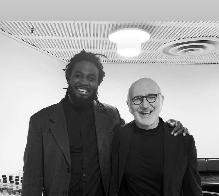 Naudy Carbone insieme a Ludovico Einaudi