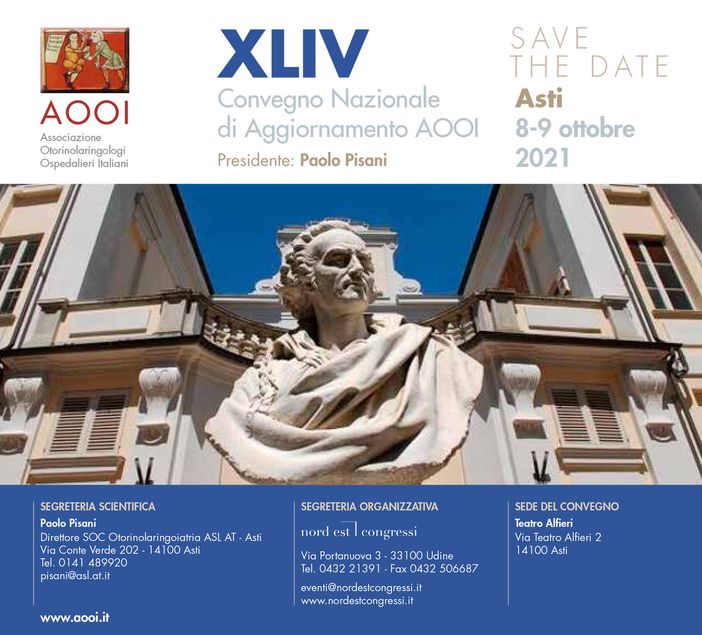 Ad Asti il convegno nazionale degli otorinolaringoiatri ospedalieri. In arrivo 200 medici da tutta Italia