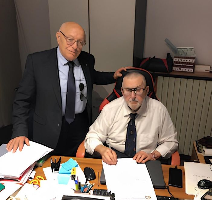 Il vicepresidente nazionale Barion con il pres. Salvadore