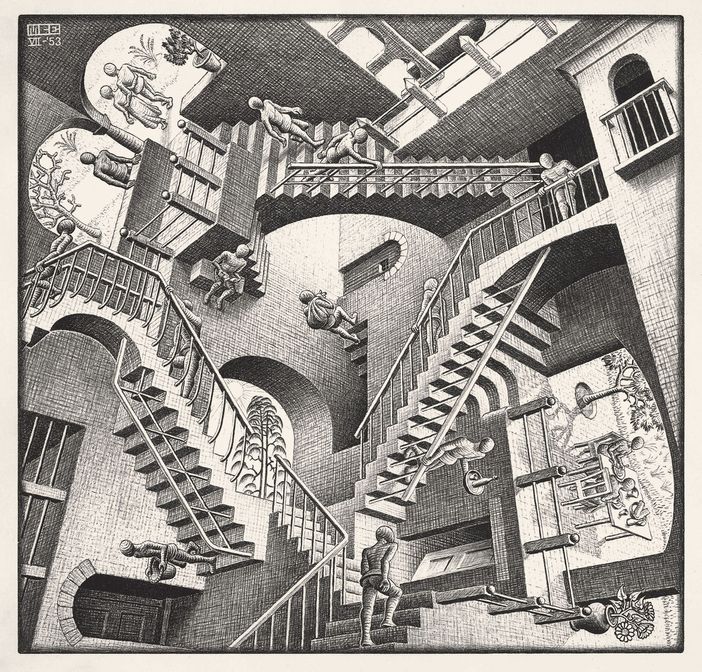 Alcune delle opere di Escher Alcune delle opere di Escher
