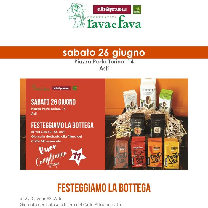 Il compleanno di Altromercato lo festeggia anche NaturaSì con la storica filiera del caffè