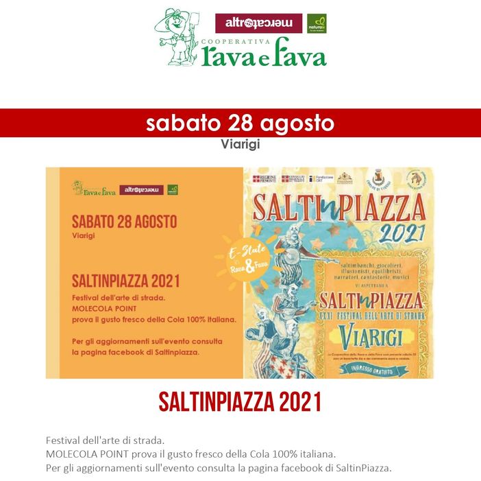 Saltinpiazza: anche la cooperativa Rava e Fava parteciperà al Festival Saltinpiazza: anche la cooperativa Rava e Fava parteciperà al Festival
