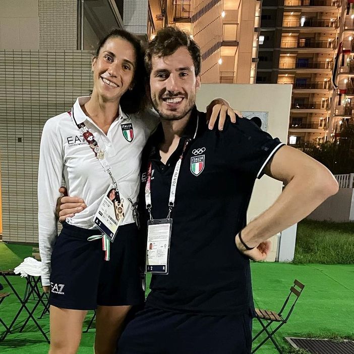 Gli astigiani a Tokyo, Alice Sotero e Matteo Piano (Foto tratta dal profilo Facebook del pallavolista astigiano)