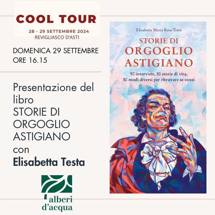 Le "Storie di Orgoglio Astigiano" domenica a Revigliasco per "Cooltour" Le "Storie di Orgoglio Astigiano" domenica a Revigliasco per "Cooltour"