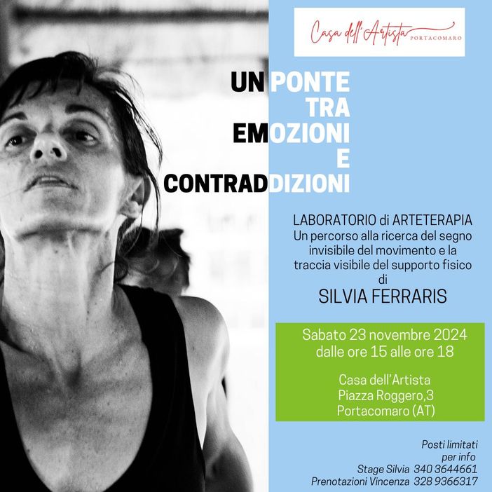 Alla Casa dell'artista di Portacomaro sabato in programma laboratorio di arte terapia Alla Casa dell'artista di Portacomaro sabato in programma laboratorio di arte terapia