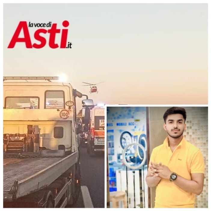 L'immagine dell'incidente e, nel riquadro, Yousaf L'immagine dell'incidente e, nel riquadro, Yousaf