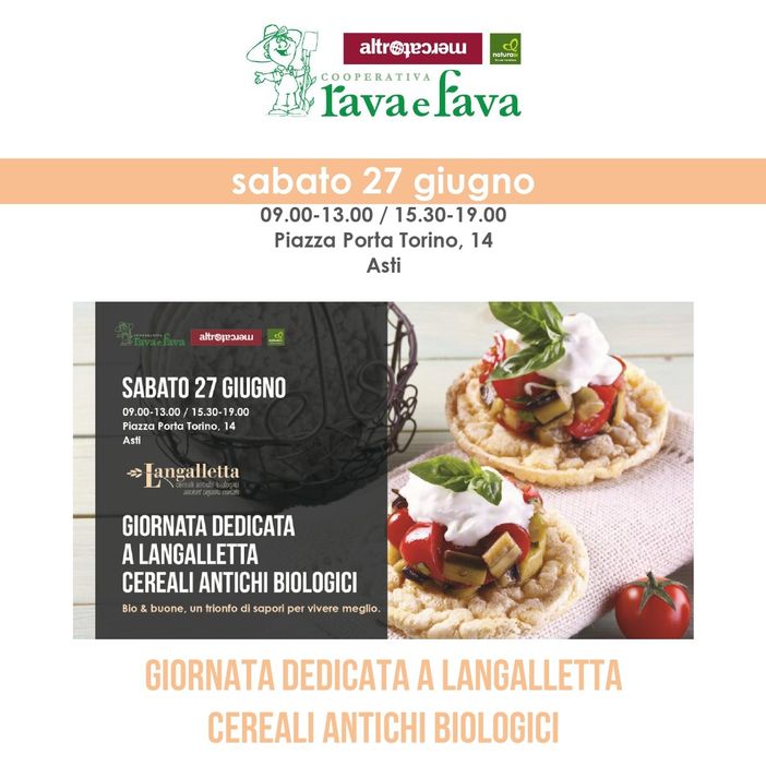 Asti, alla Rava e Fava di piazza Porta Torino una giornata dedicata a Langalletta di Santa Vittoria d'Alba