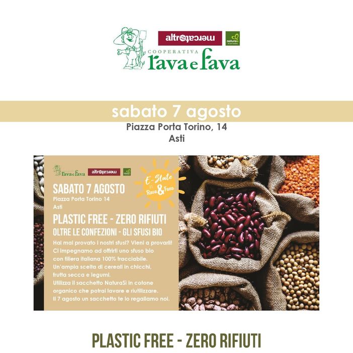 Per E-State in Rava &amp; Fava, al NaturaSì, giornata dedicata agli sfusi bio