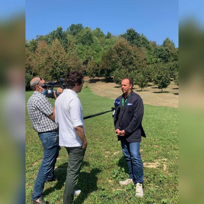 Il presidente Carenini intervistato da una troupe della TGR Regionale Il presidente Carenini intervistato da una troupe della TGR Regionale