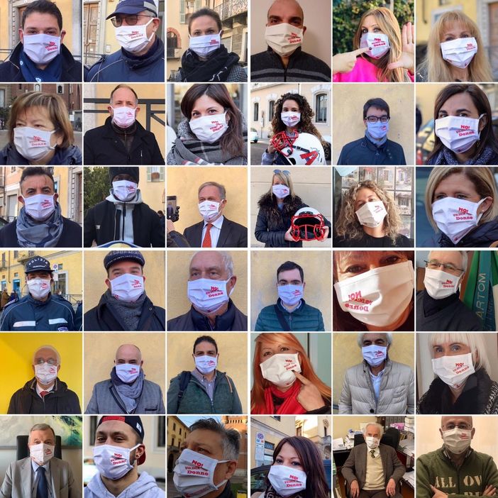 Prosegue la distribuzione di mascherine con slogan contro la violenza sulle donne Prosegue la distribuzione di mascherine con slogan contro la violenza sulle donne