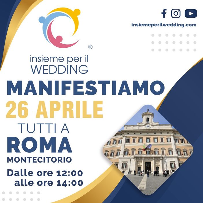 Locandina della manifestazione nazionale del settore Wedding Locandina della manifestazione nazionale del settore Wedding