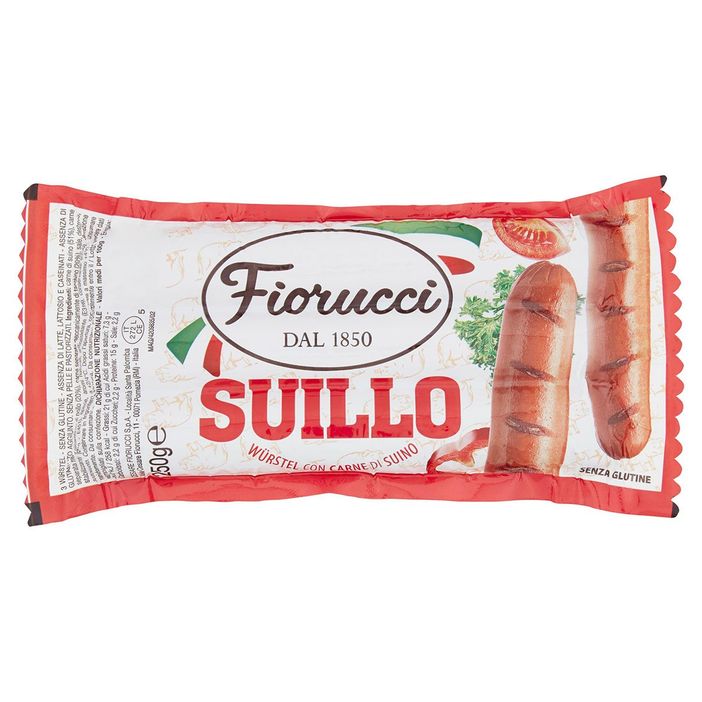 Una confezione di wurstel Suillo Una confezione di wurstel Suillo