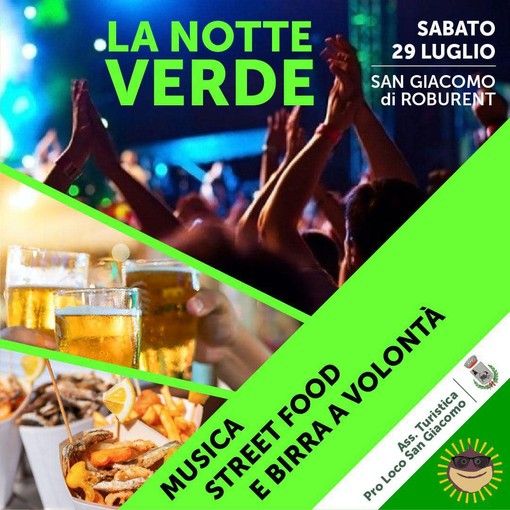 A San Giacomo di Roburent la prima edizione de "La Notte Verde": musica, divertimento, artigianato e street food nella splendida cornice delle montagne A San Giacomo di Roburent la prima edizione de "La Notte Verde": musica, divertimento, artigianato e street food nella splendida cornice delle montagne