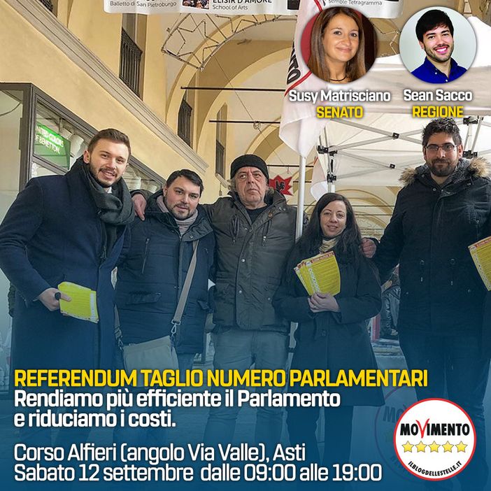Il Gruppo Consigliare M5S prende le distanze dall’On. Romano e ribadisce il Sì al referendum Il Gruppo Consigliare M5S prende le distanze dall’On. Romano e ribadisce il Sì al referendum