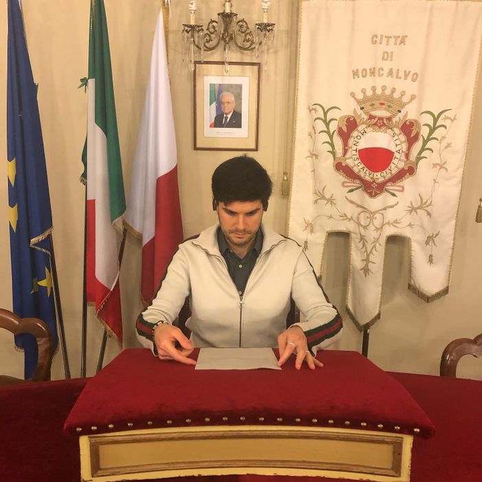 Il sindaco di Moncalvo, Orecchia