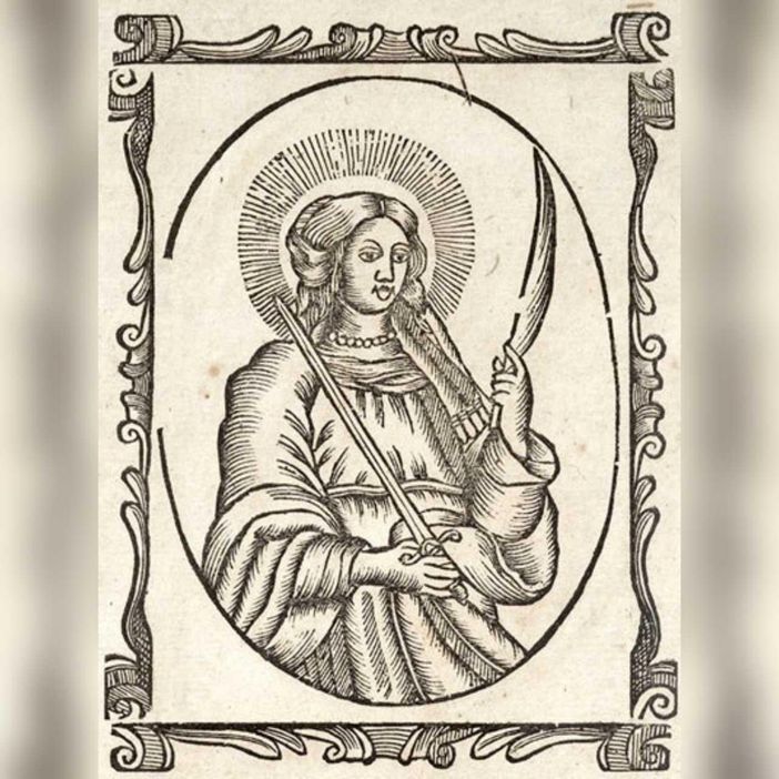 Santa Fede, stampa popolare catalana del XVIII secolo