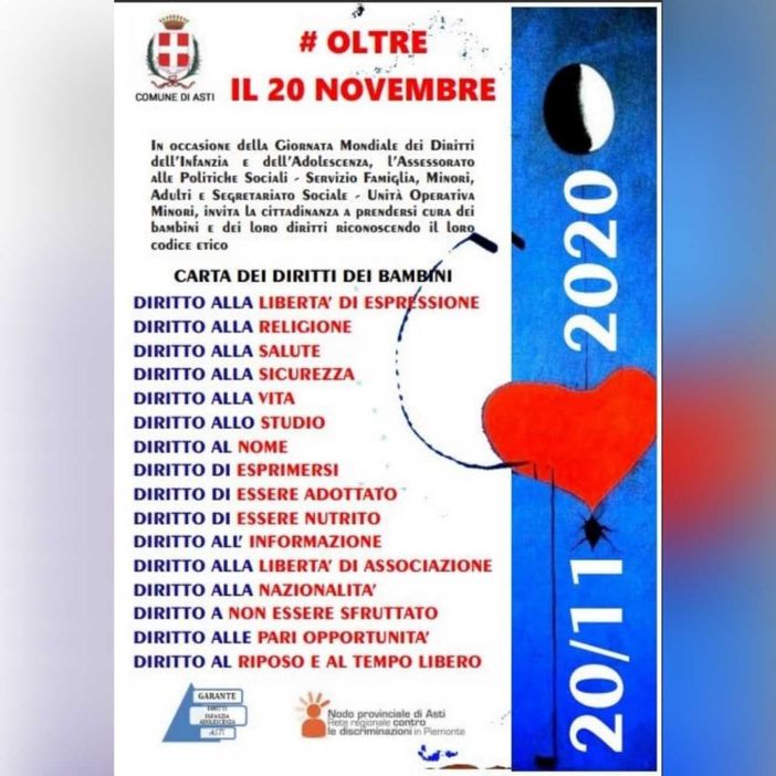 L’importanza dei diritti di bambini e adolescenti rimarcata anche su web e social L’importanza dei diritti di bambini e adolescenti rimarcata anche su web e social