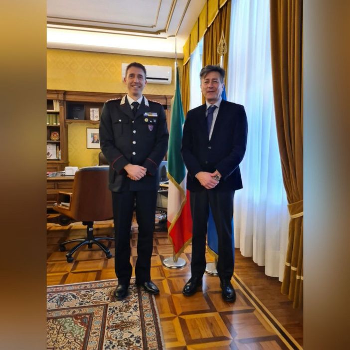 Il nuovo comandante dei carabinieri forestali di Alessandria Asti ha incontrato il prefetto