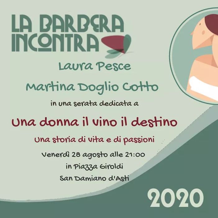 L'enologa Laura Pesce, venerdì si 'confronta' a San Damiano con la giovane sommelier Martina Doglio Cotto