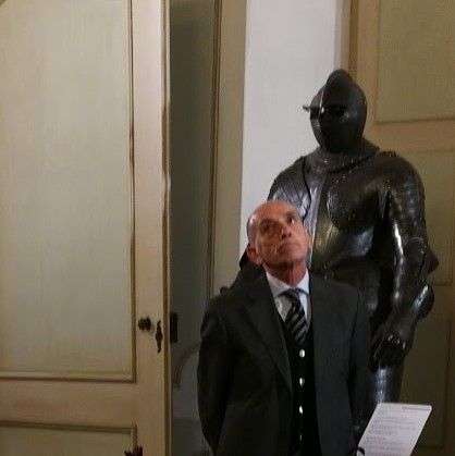 Domenico Qurico durante l'inaugurazione della sua mostra "Aleppo" ad Asti nel 2018 Domenico Qurico durante l'inaugurazione della sua mostra "Aleppo" ad Asti nel 2018