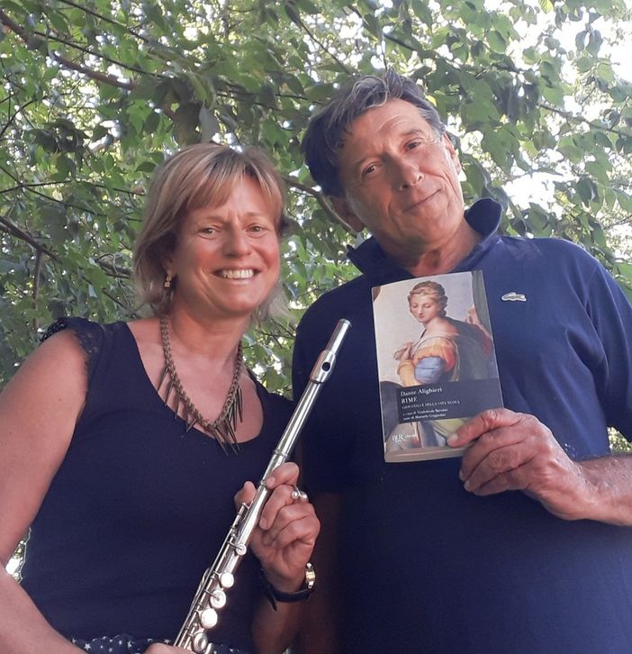 Simona Scarrone e Aldo Delaude, protagonisti del recital dedicato a Dante Simona Scarrone e Aldo Delaude, protagonisti del recital dedicato a Dante