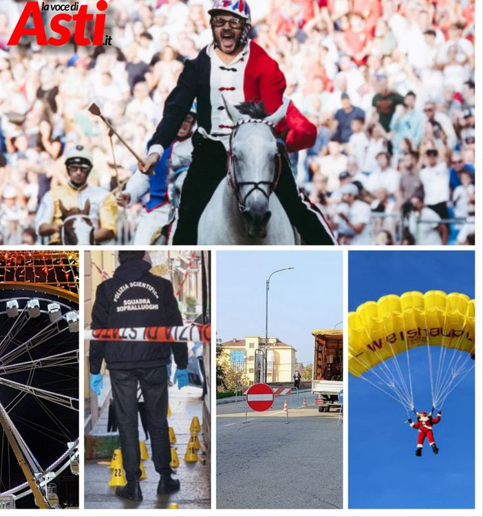 I fatti principali del 2024: gravi tragedie sulla strada, questione platani, inceneritore, lavori al Ponte Ogerio Alfieri. Torretta vince il Palio di Asti I fatti principali del 2024: gravi tragedie sulla strada, questione platani, inceneritore, lavori al Ponte Ogerio Alfieri. Torretta vince il Palio di Asti