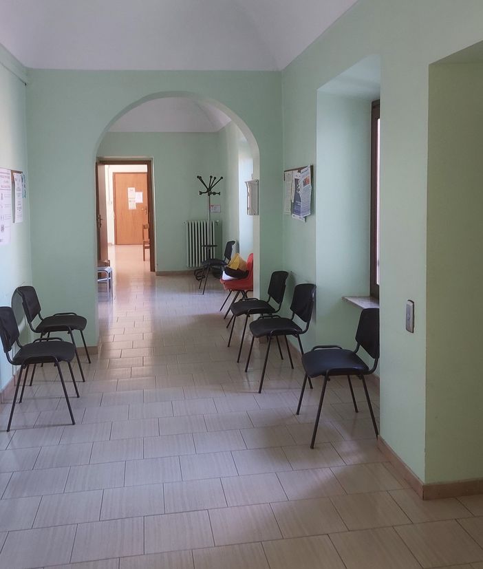 La sala d'attesa della Casa di Comunità di Montemagno
