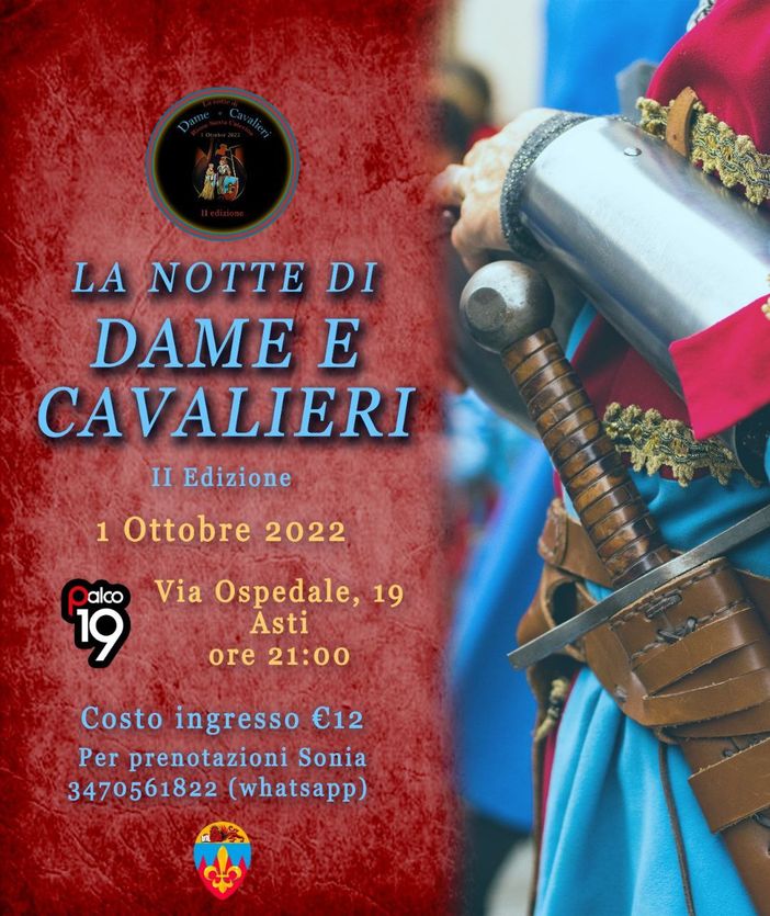 Palio: "La Notte di Dame e Cavalieri" alla seconda edizione Palio: "La Notte di Dame e Cavalieri" alla seconda edizione