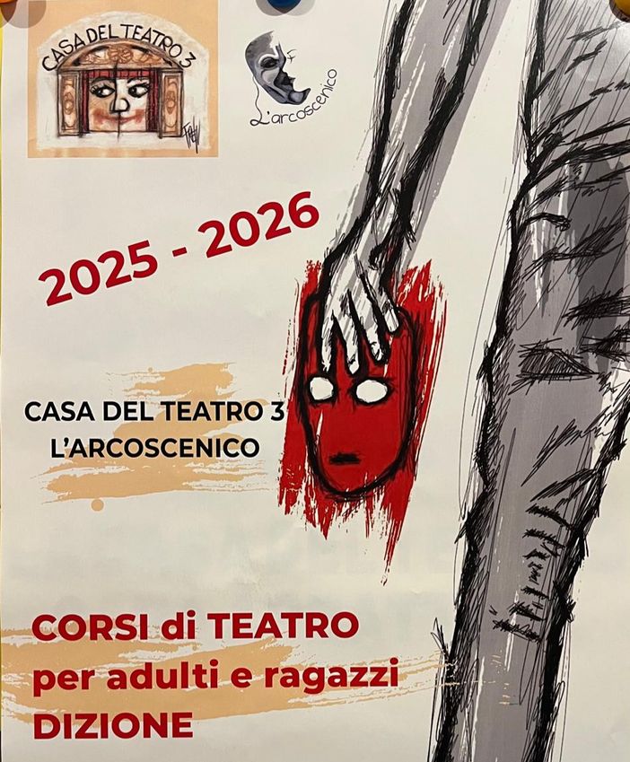 Casa del Teatro 3 e L’arcoscenico: venerdì la presentazione dei corsi
