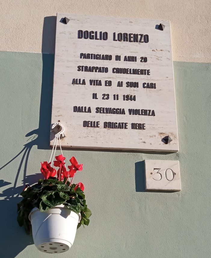 Un pensiero in memoria di Lorenzo Doglio, giovane partigiano morto nel 1944