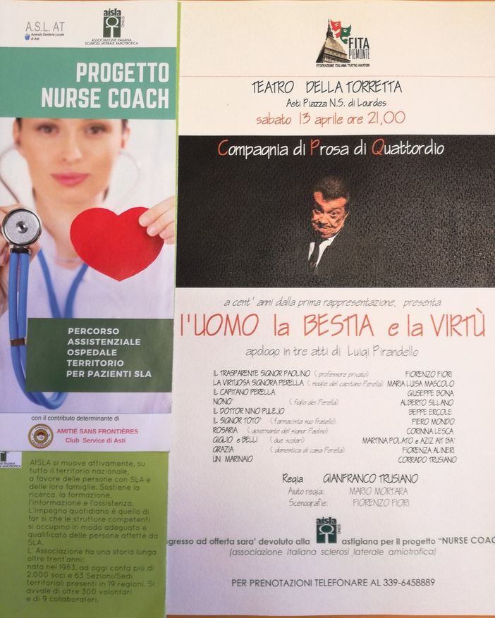 Appuntamento teatrale di beneficenza, sabato sera, al Teatro della Torretta
