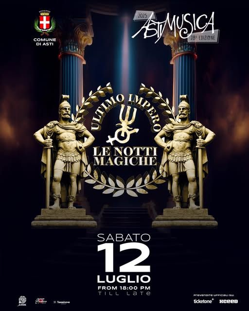 Ad AstiMusica 2025 anche la nottata dance con "Ultimo Impero: le notti magiche"