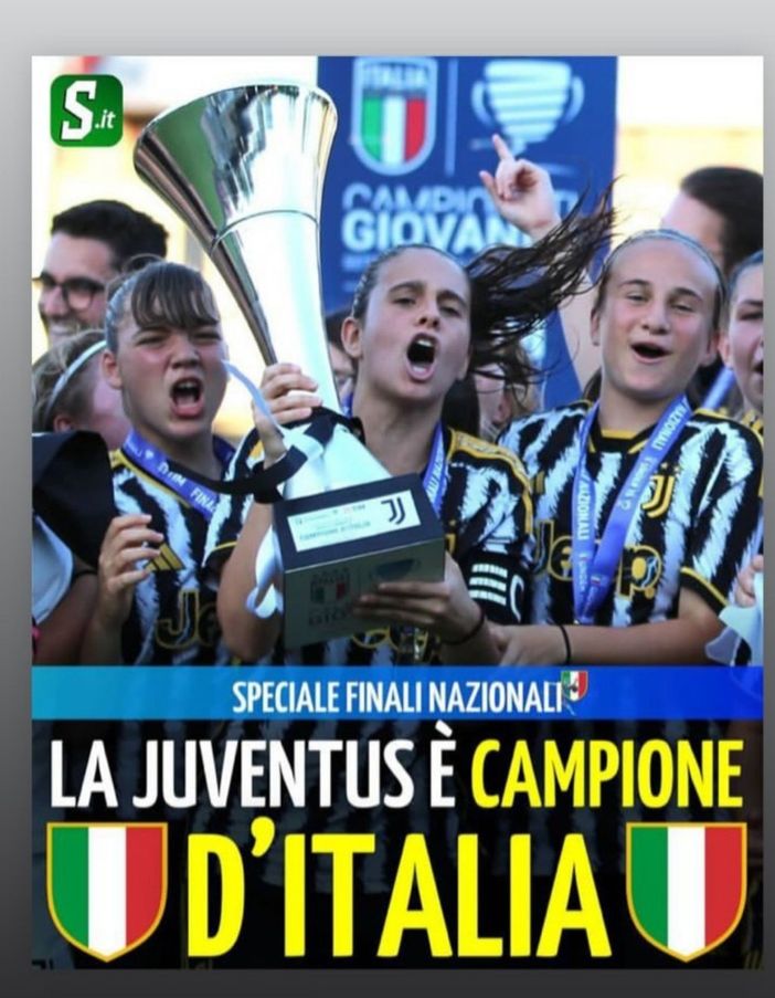 La Juventus femminile Under 15 vince lo scudetto e parla anche Astigiano