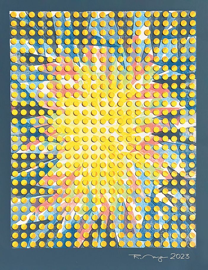 Alcune opere di Mayer in esposizione